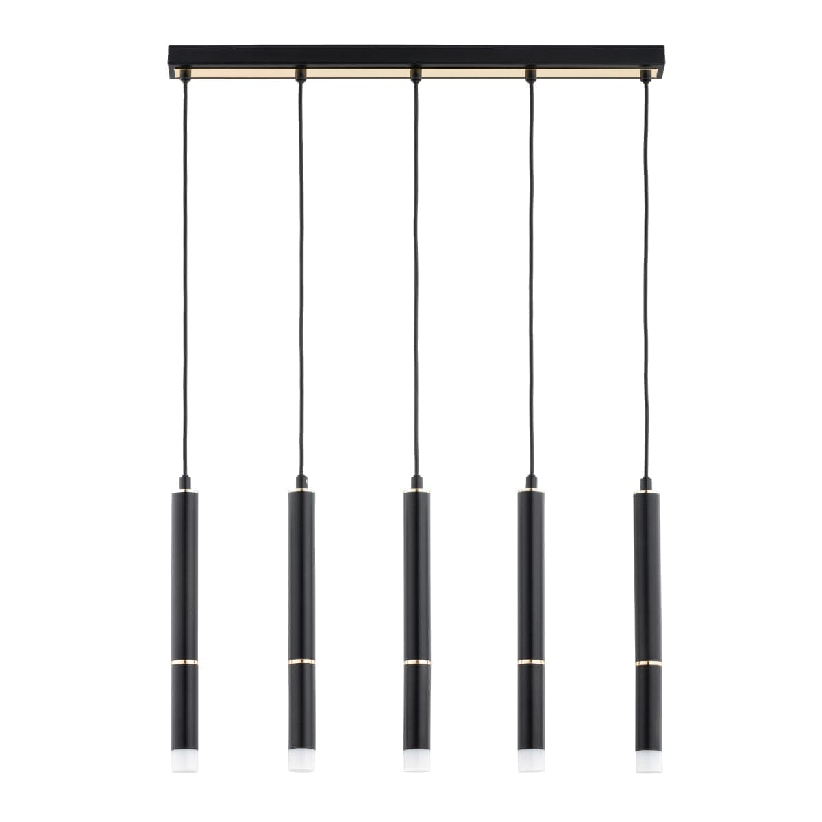Lustra Pendul Alfa Derso Neagra & Aurie 5Xg9