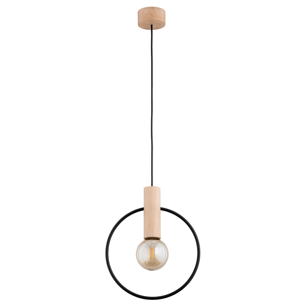 Lustra Pendul Alfa Labo Lemn 1xE27