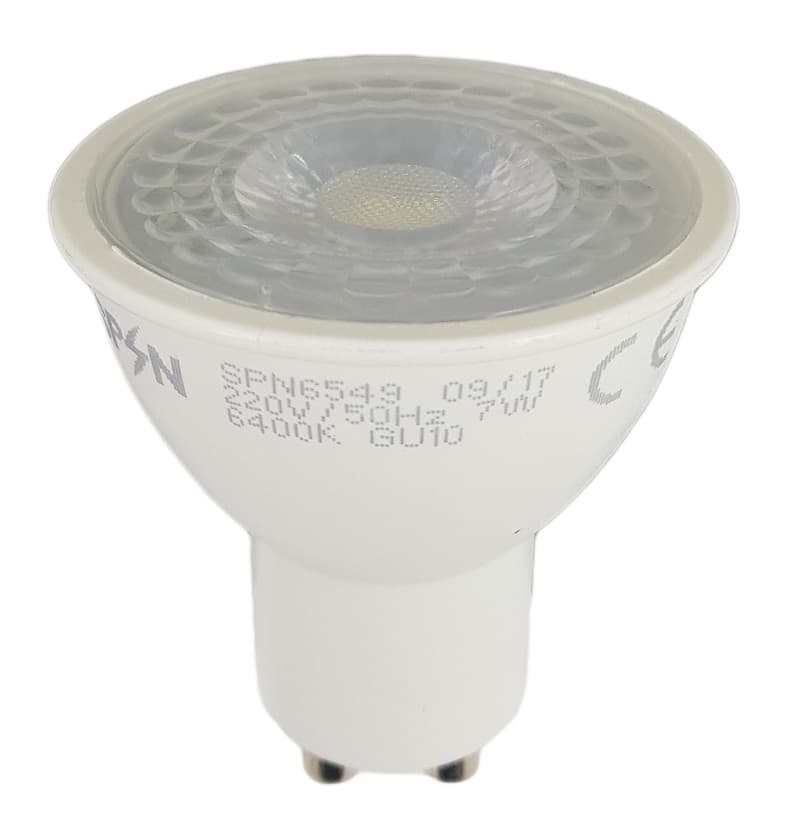 Bec Led Gu10, model R50, 7W=55W, lumina rece