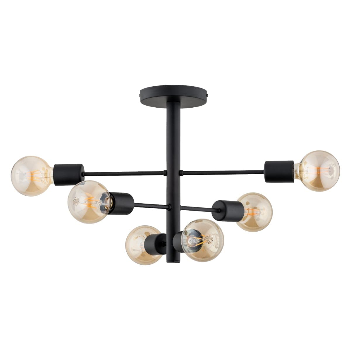 Lustra Alfa Brisk Neagra 6xE27