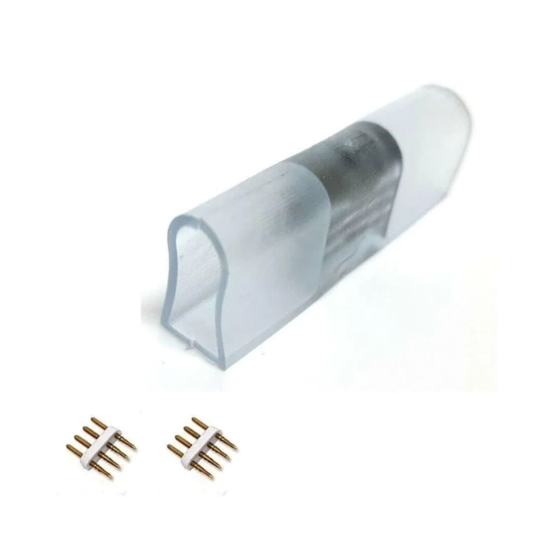 Conector prelungire "I" neon flex rgb 8x16mm 12mm