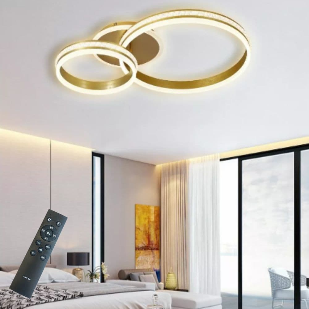 Lustra Led moderna Dimabila 150w/9200lm cu Telecomanda 300+500mm