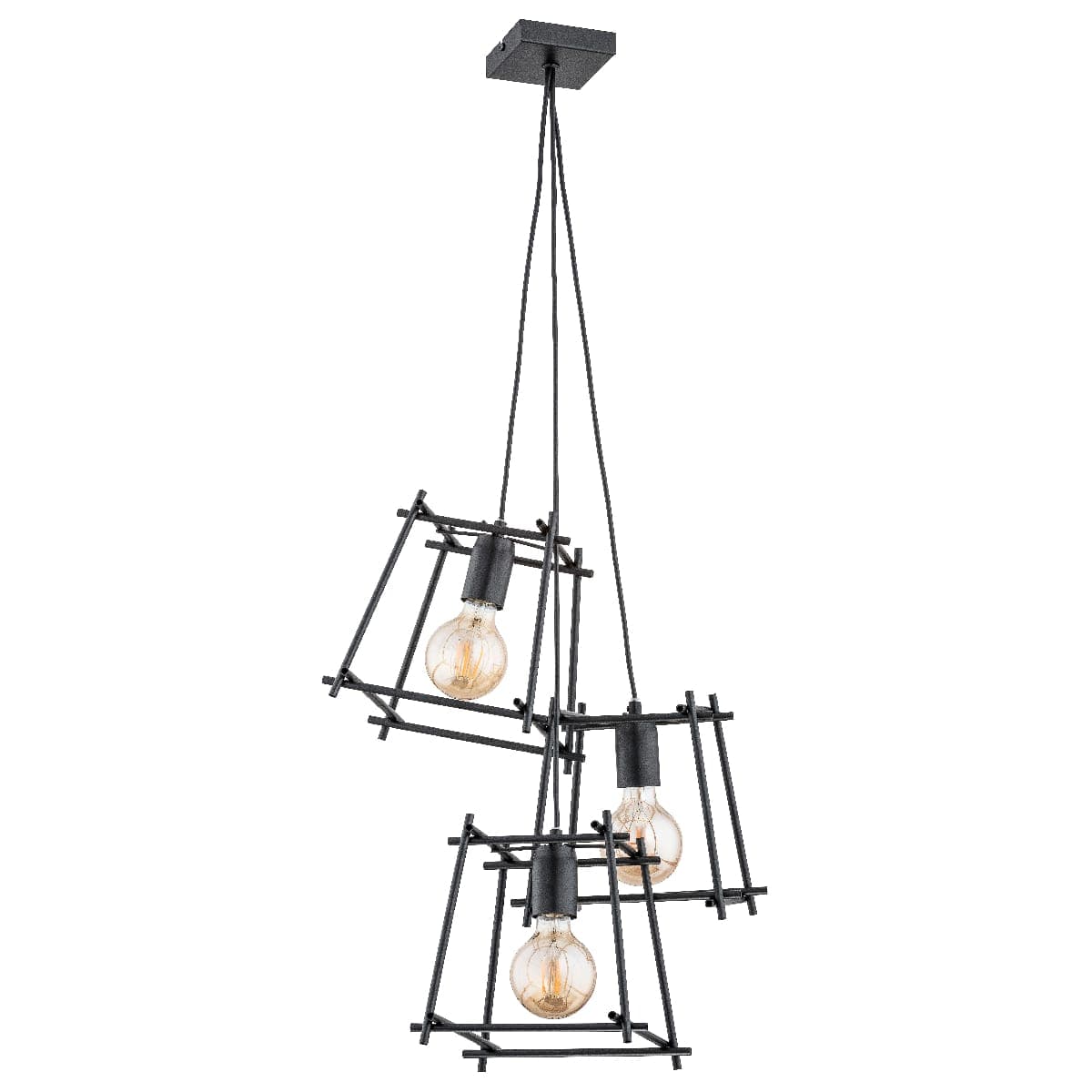 Lustra Pendul Alfa Neti Moro Neagra 3xE27