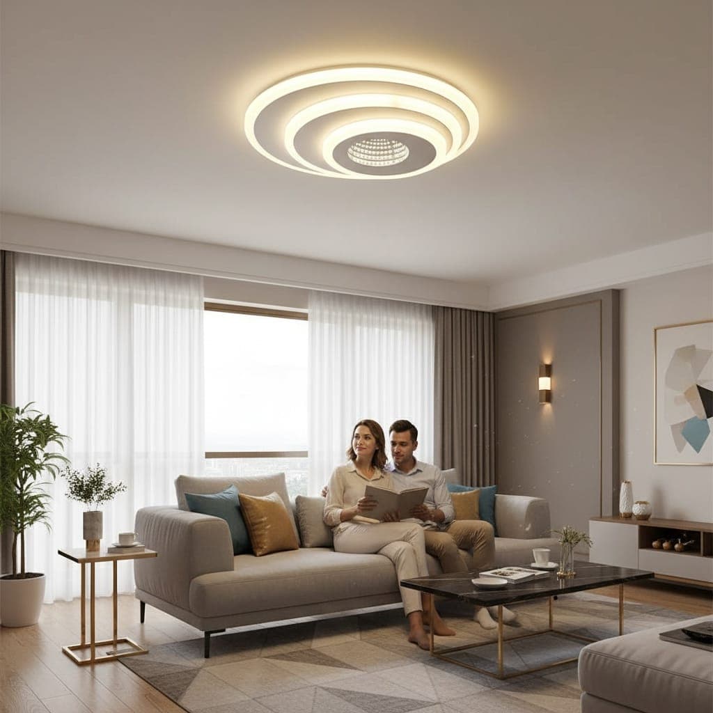 Plafoniera LED cu telecomanda 75W, 400x60mm, 5000lm, 3000k, 4000k/6500k