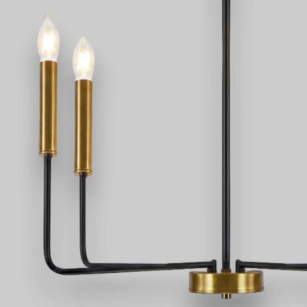 Candelabru Suspendat Cu 4 Brate Odin, Ø 70 x 160cm, 4x7W E14