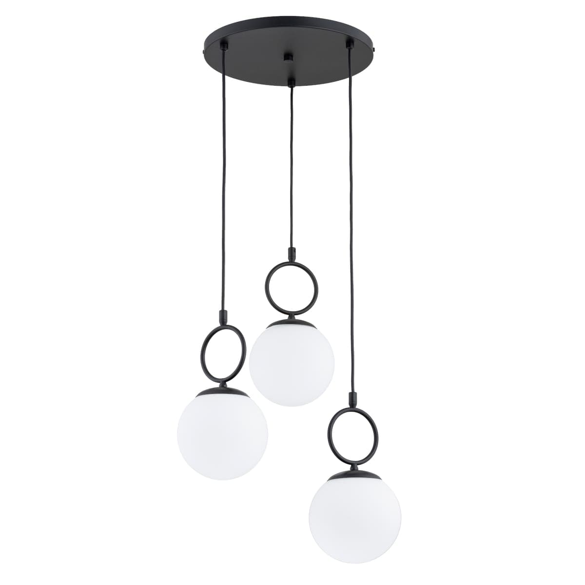 Lustra Pendul Alfa Sitro Neagra & Alba 3xE14