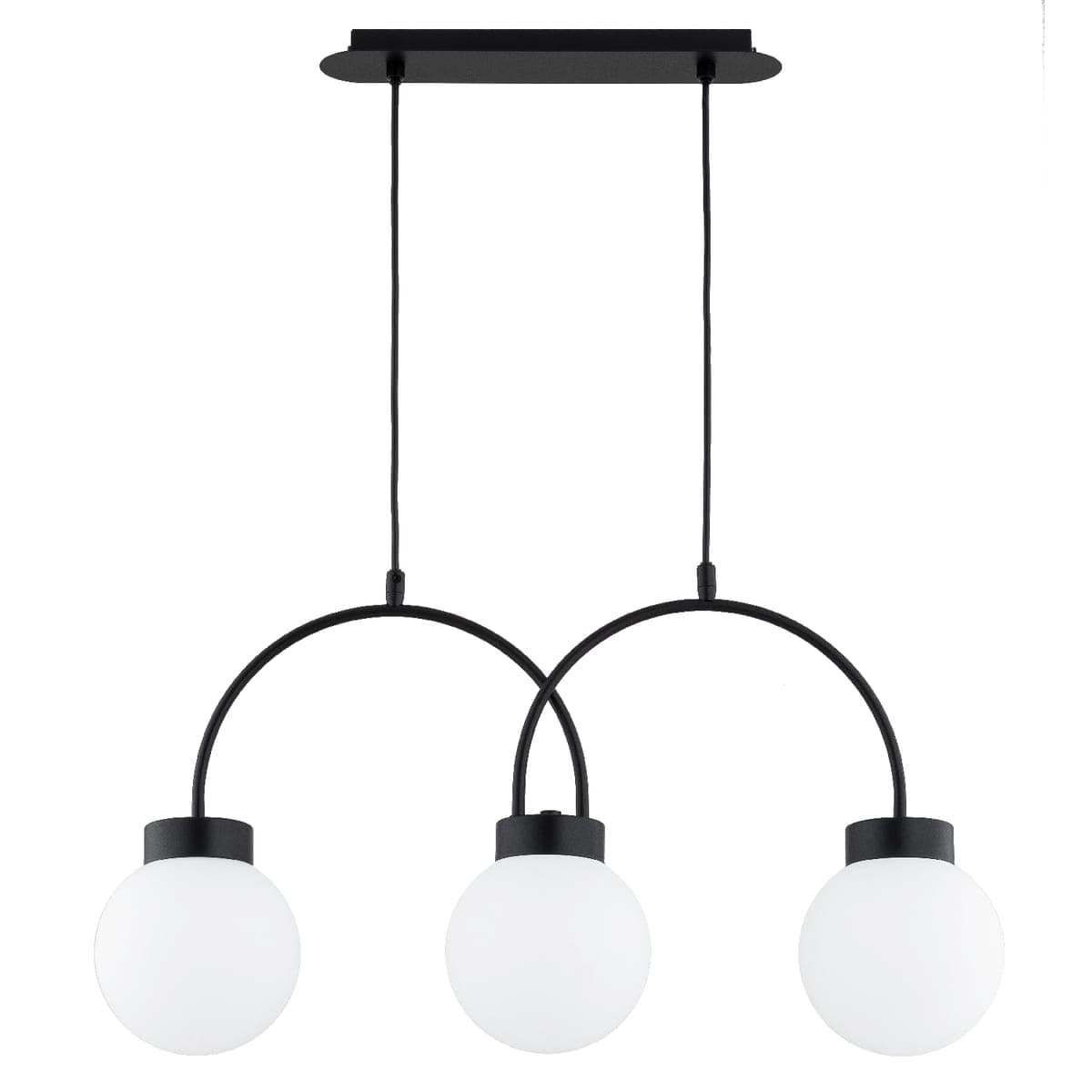 Lustra Alfa Darso Neagra & Alba 3xE14