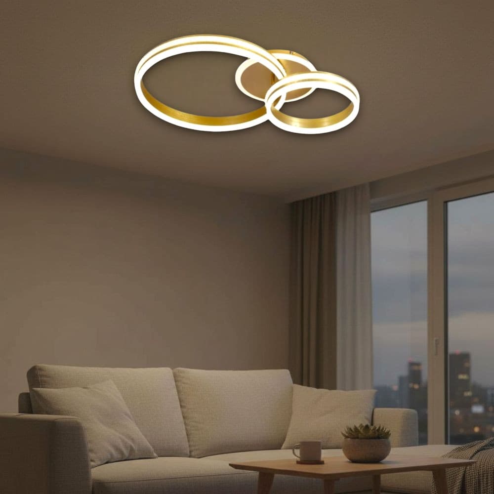 Lustra Led moderna Dimabila 150w/9200lm cu Telecomanda 300+500mm