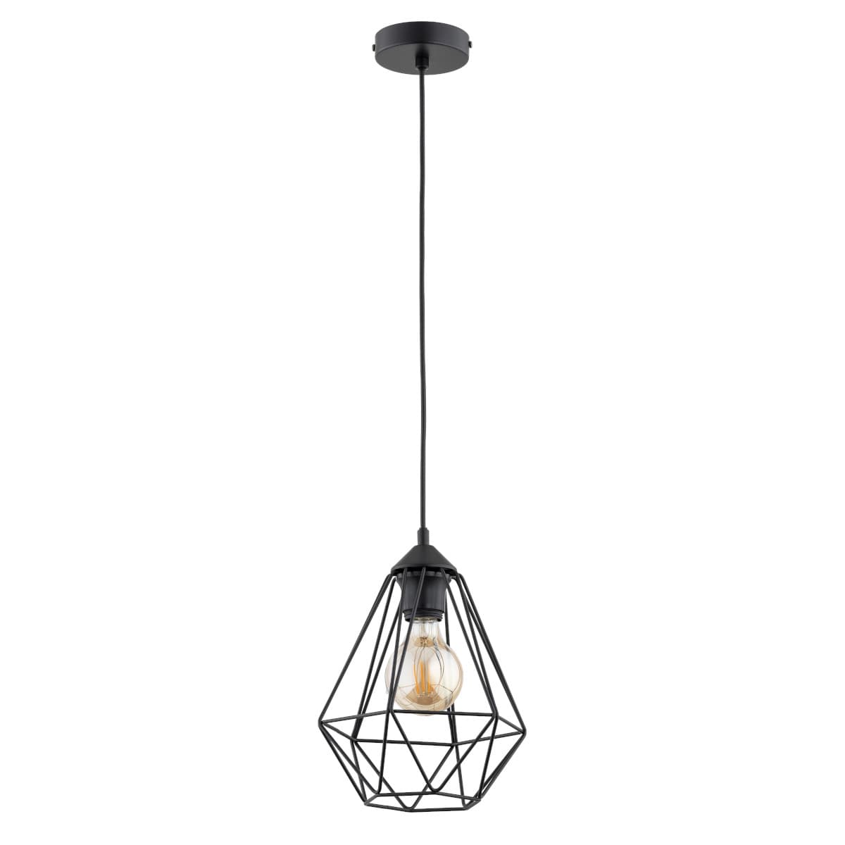 Lustra Pendul Alfa Kosmos Neagra 1xE27