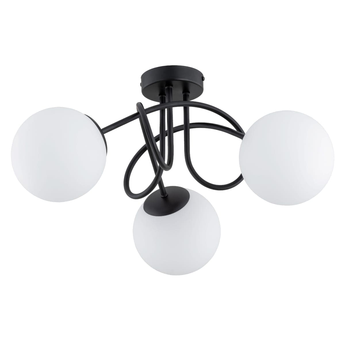 Lustra Alfa Banko Neagra & Alba 3xE14