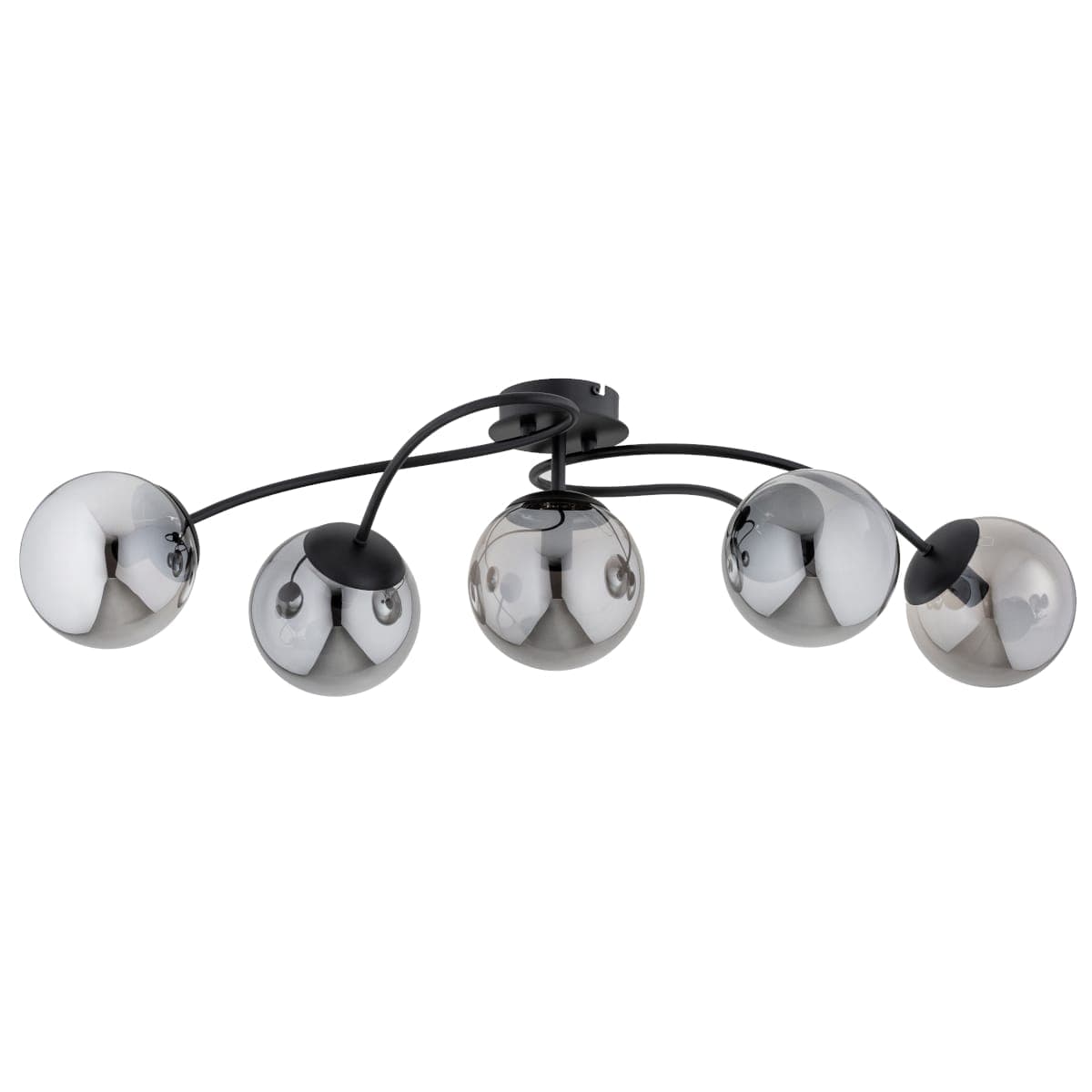 Lustra Alfa Gilian Neagra 5xE14