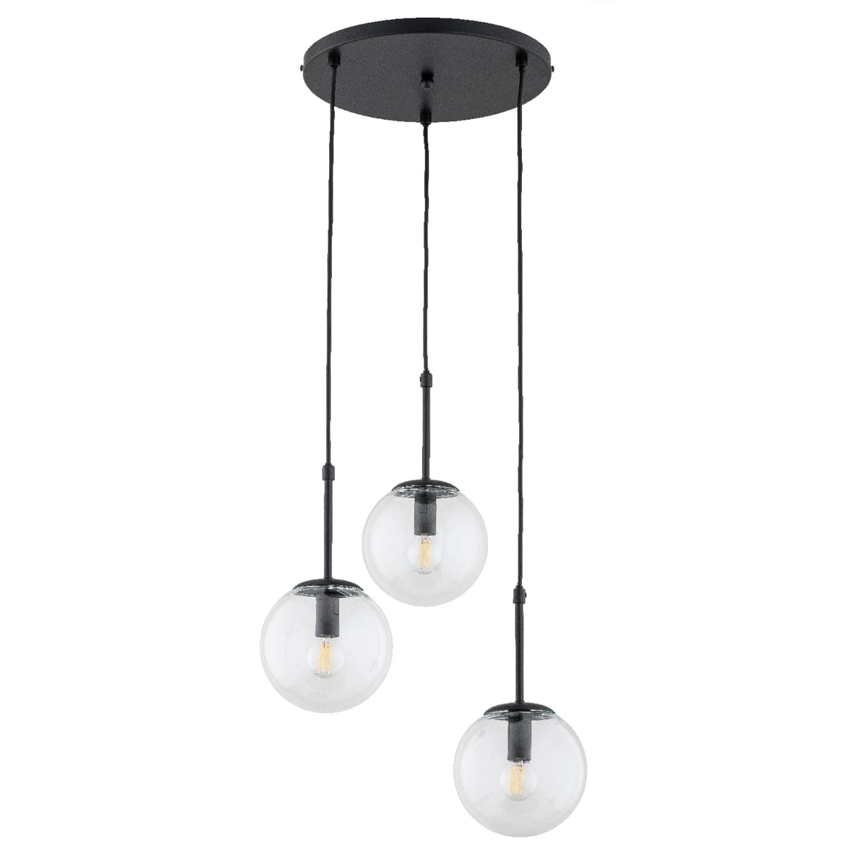 Lustra Pendul Alfa Sebia Neagra 3xE14