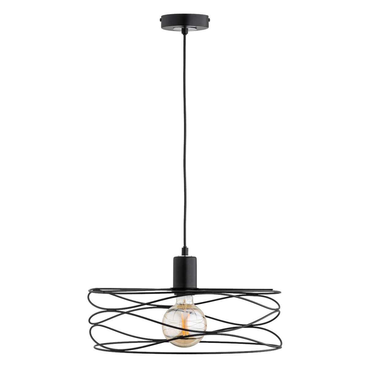 Lustra Pendul Alfa Diuk Big Neagra 1xE27