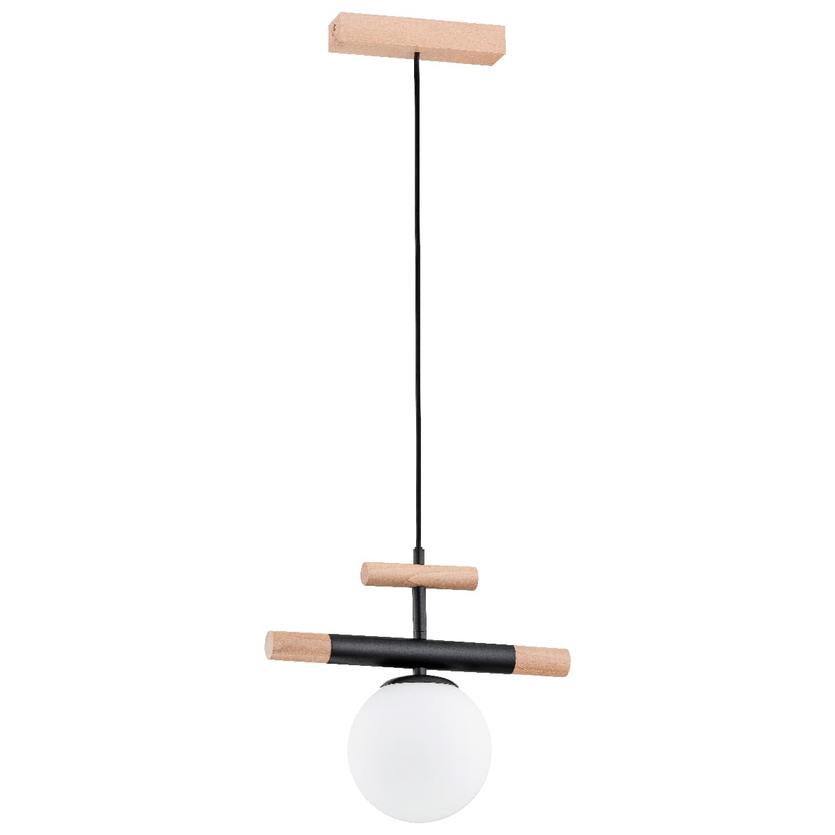 Lustra Pendul Alfa Trendy Lemn 1xE14