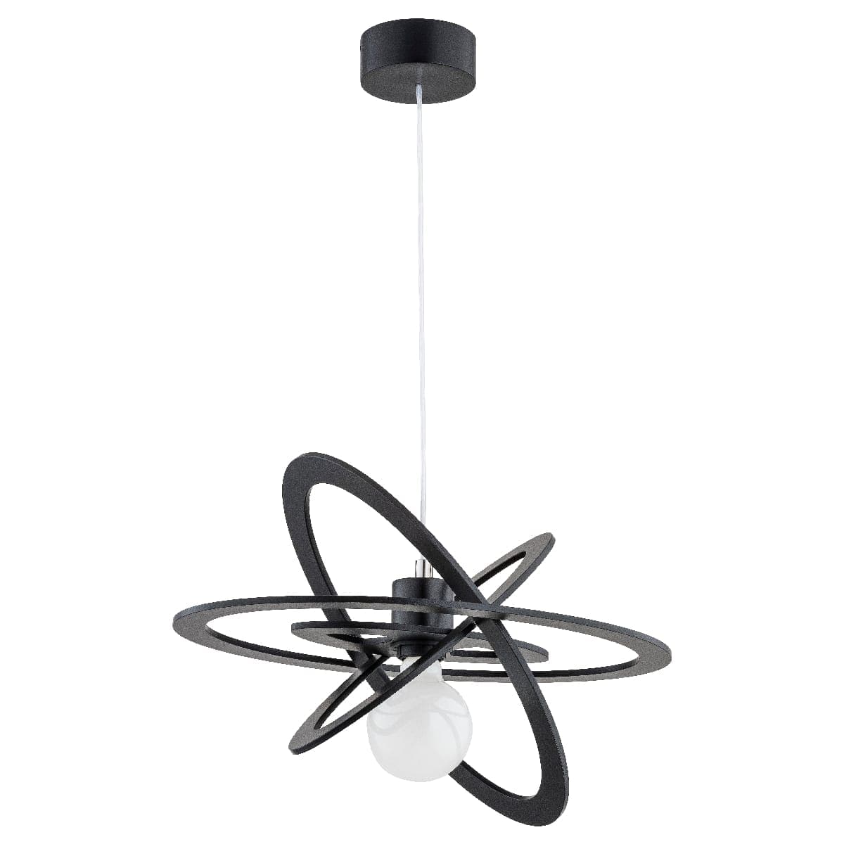 Lustra Pendul Alfa Orlando Neagra 1xE27