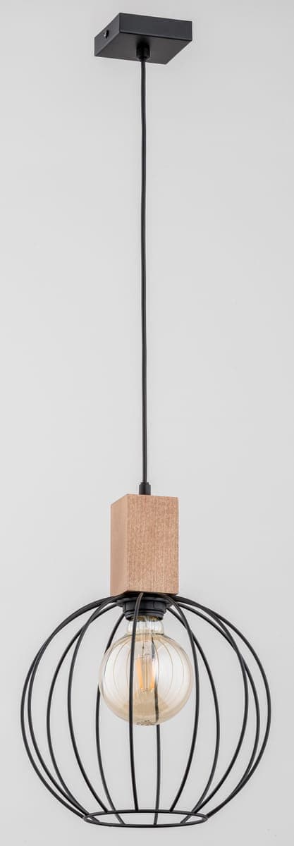 Lustra Pendul Alfa Arizan Lemn 1xE27