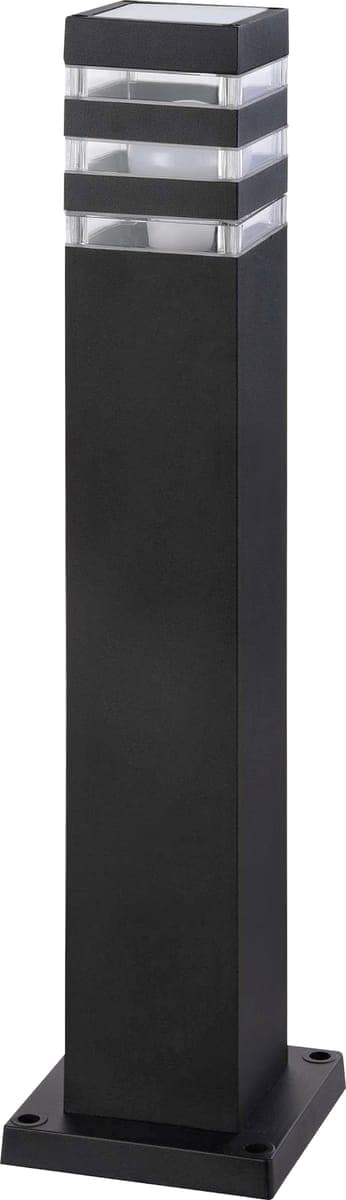 Stalp de gradina negru patrat ,E27, 90X90X800mm, IP44