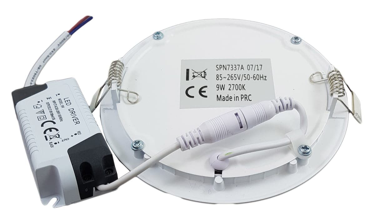 Spot Led Slim incastrat Ø145, 9W=60W, 2700K, lumina calda