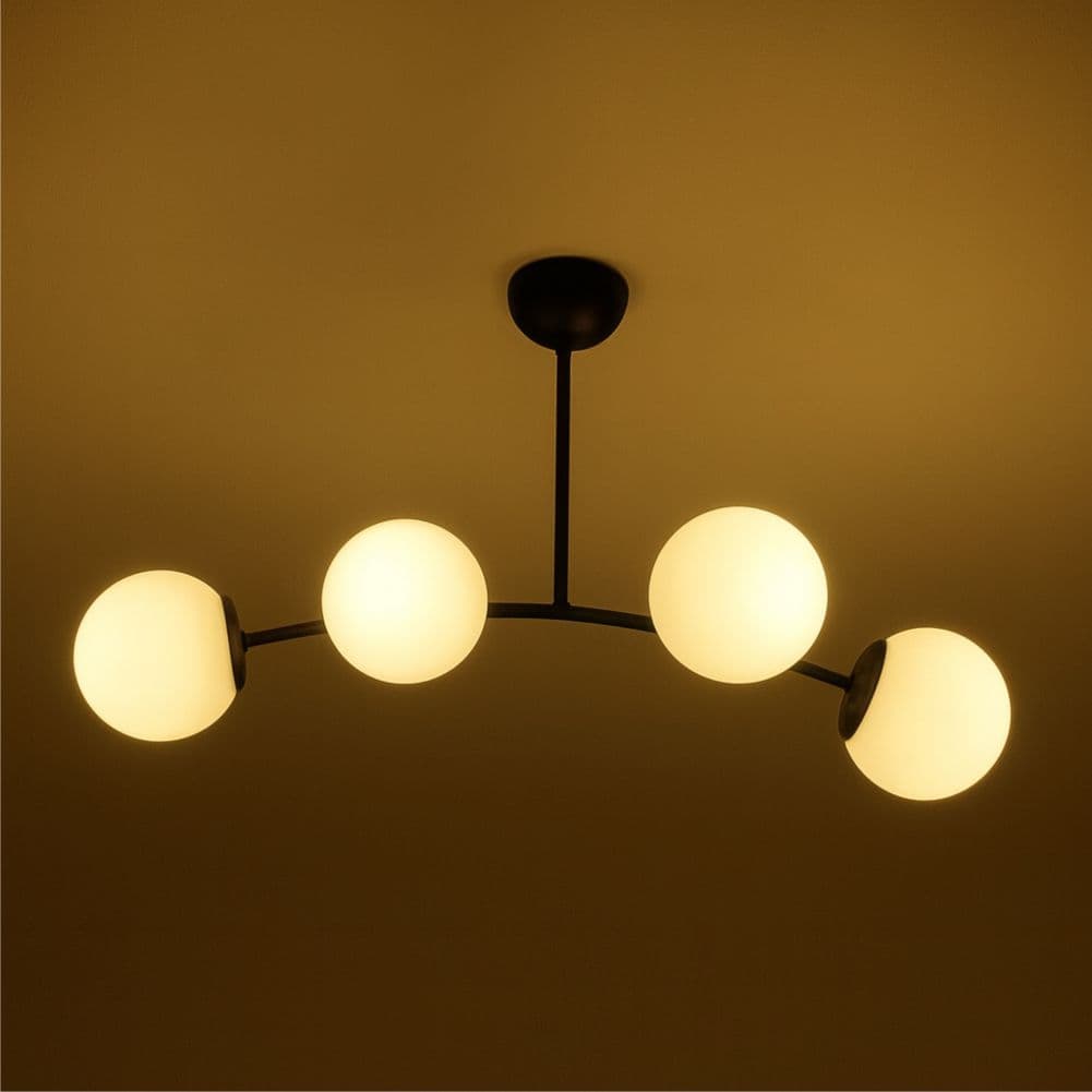 Candelabru negru 4xE27 60w