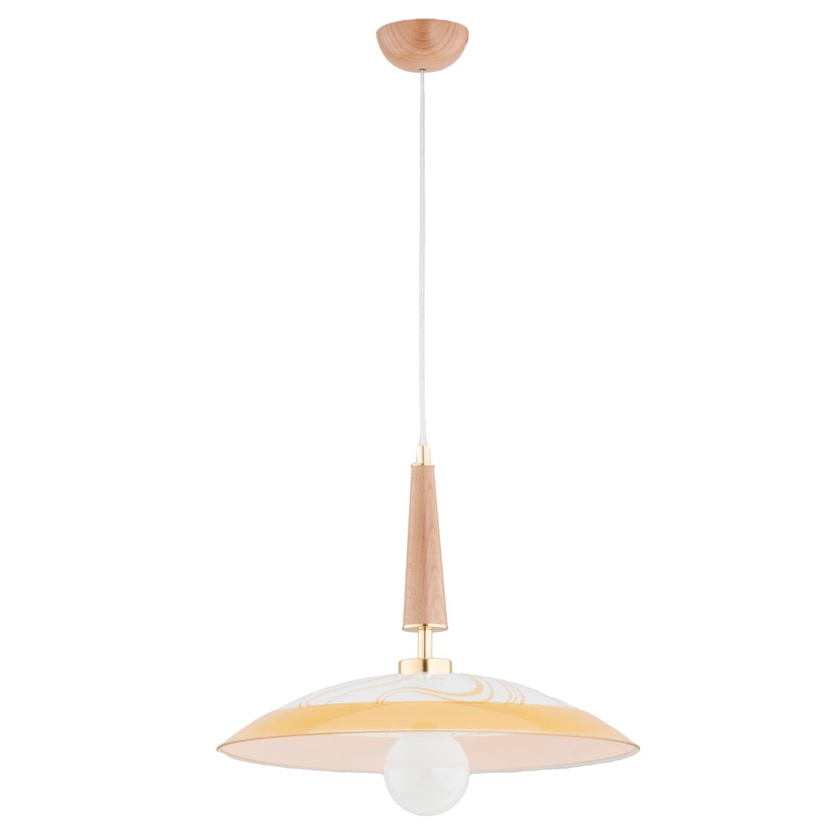 Lustra Pendul Alfa Figa Lemn 1xE27