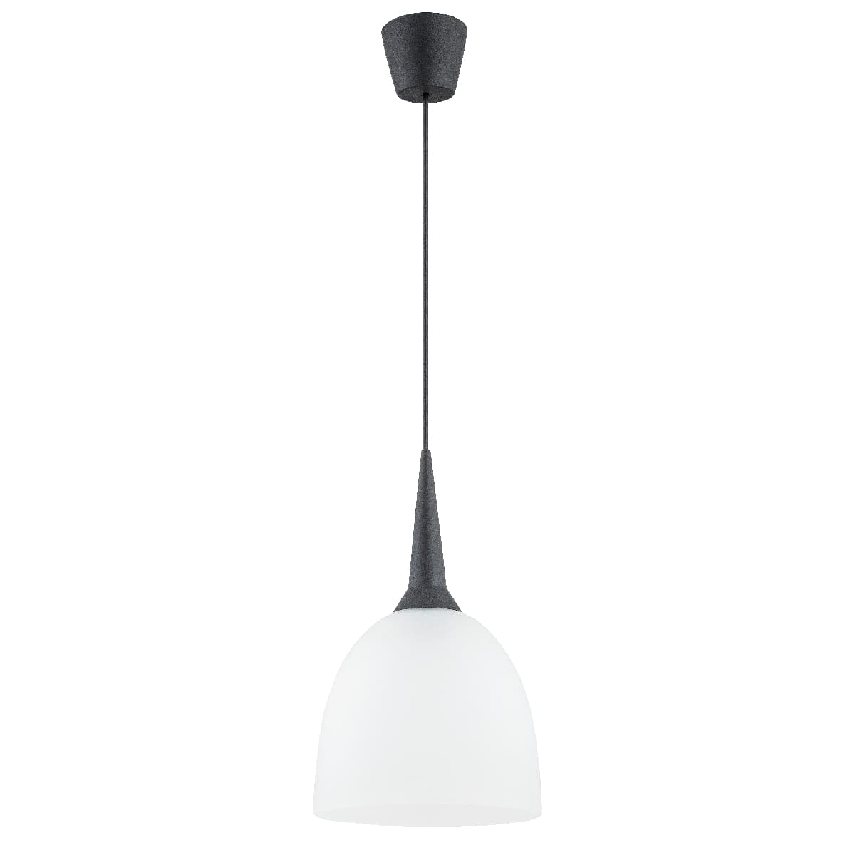 Lustra Pendul Alfa Unino Neagra & Alba 1xE27