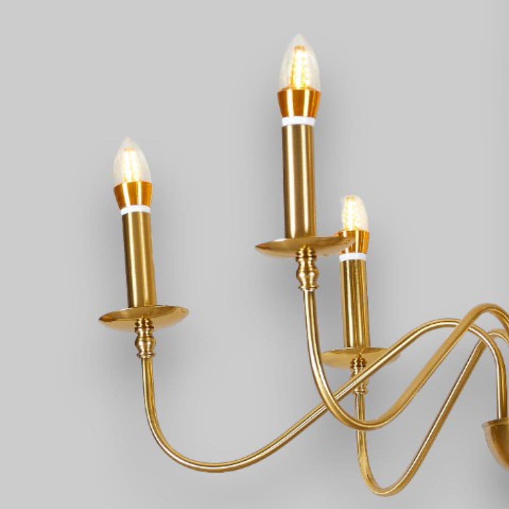 Candelabru Suspendat Cu 6 Brate Medusa, Ø 76 x 140cm, 6x7W E14