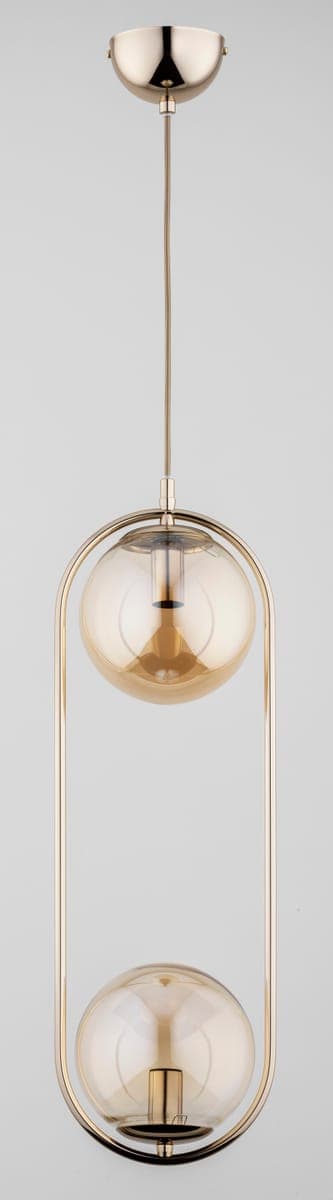 Lustra Pendul Alfa Oval Dual Aurie 2xE14