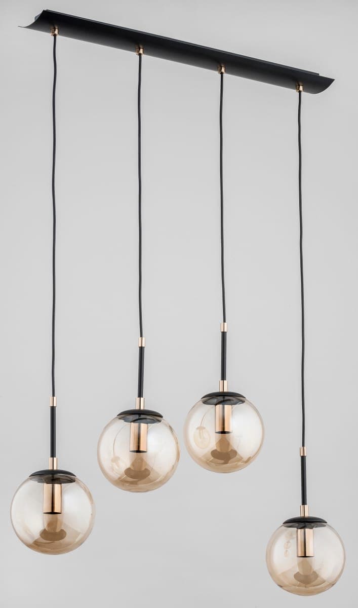 Lustra Pendul Alfa Sebia Neagra 4xE14