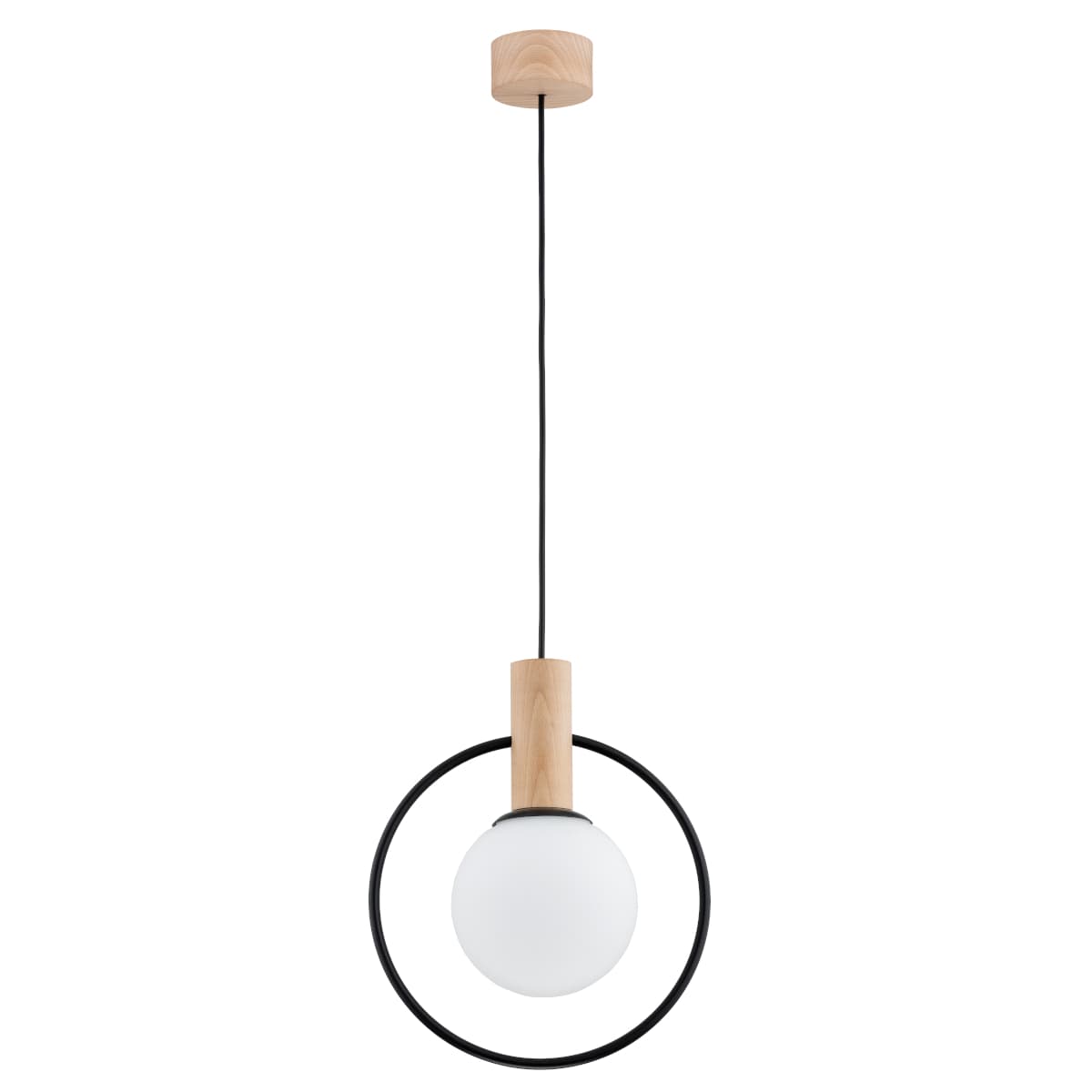Lustra Pendul Alfa Labo Glass Lemn 1xE14