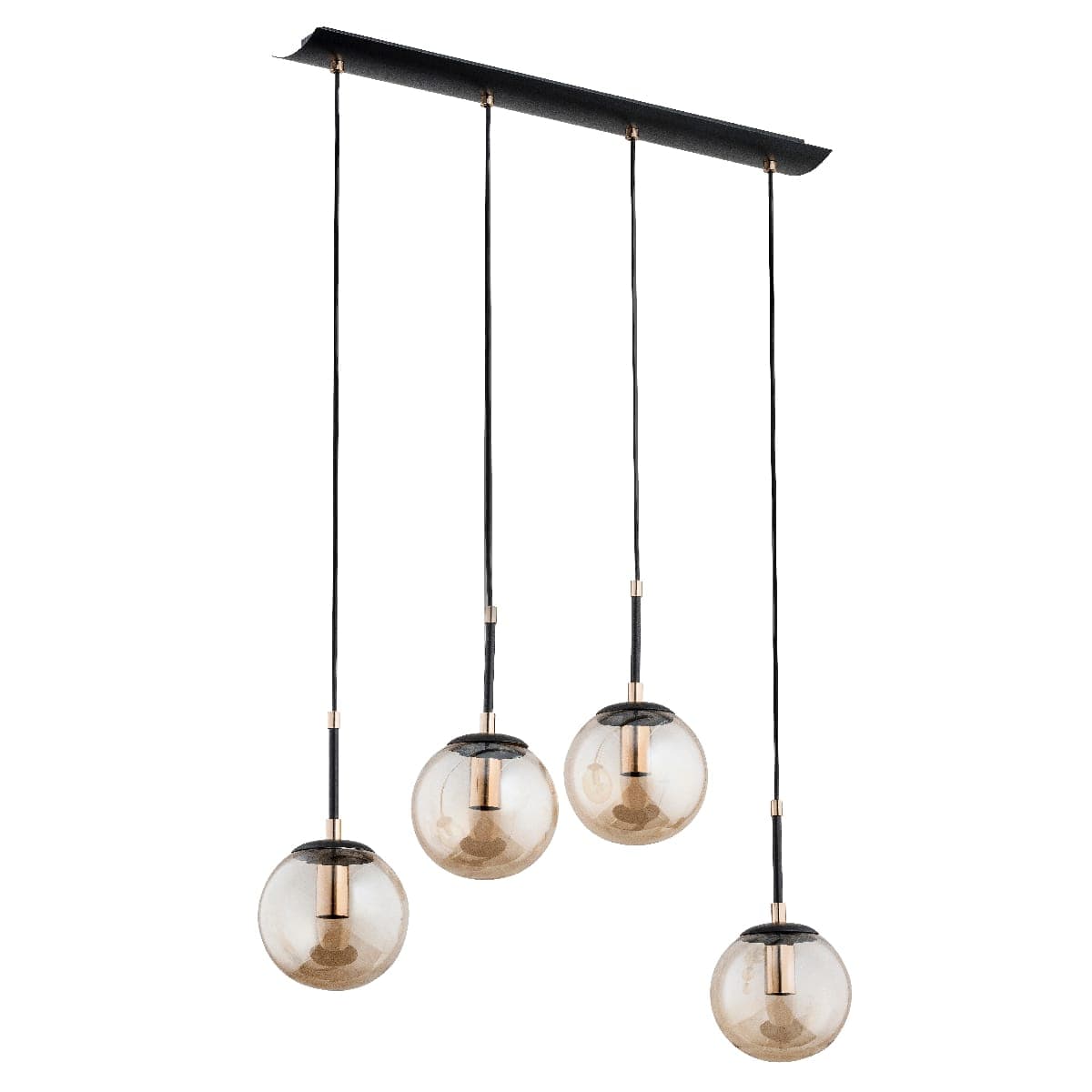 Lustra Pendul Alfa Sebia Neagra 4xE14