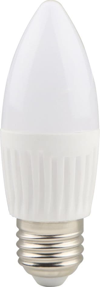 Bec LED lumanare cu baza din ceramica, model C37, dulie E27, 9W=75W, 2700K, lumina calda
