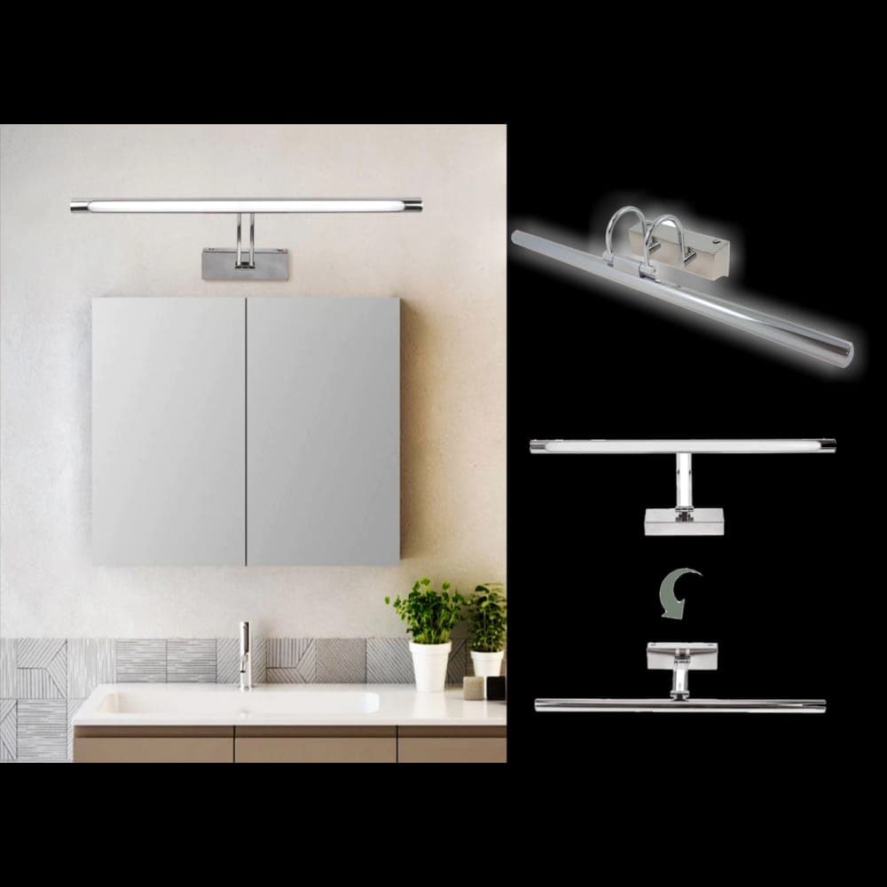 Corp LED baie reglabil, 12W, 6500K, lumina rece, cu protectie IP44, 520mm