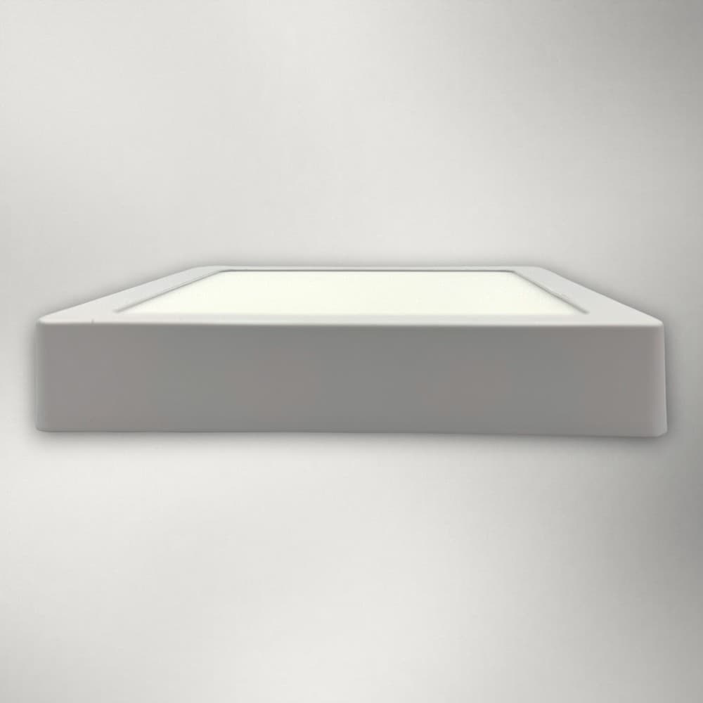 Spot Led Patrat 220X220X37mm, aplicat, 18W=150W, 2700K, lumina calda
