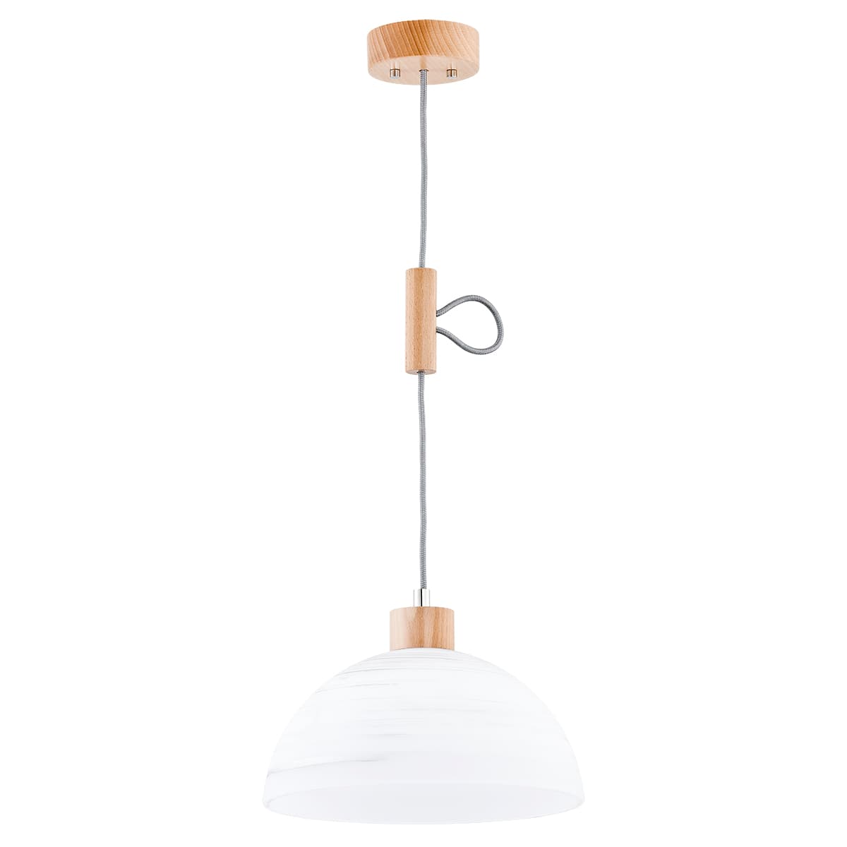 Lustra Pendul Alfa Holiday 2 Lemn 1xE27