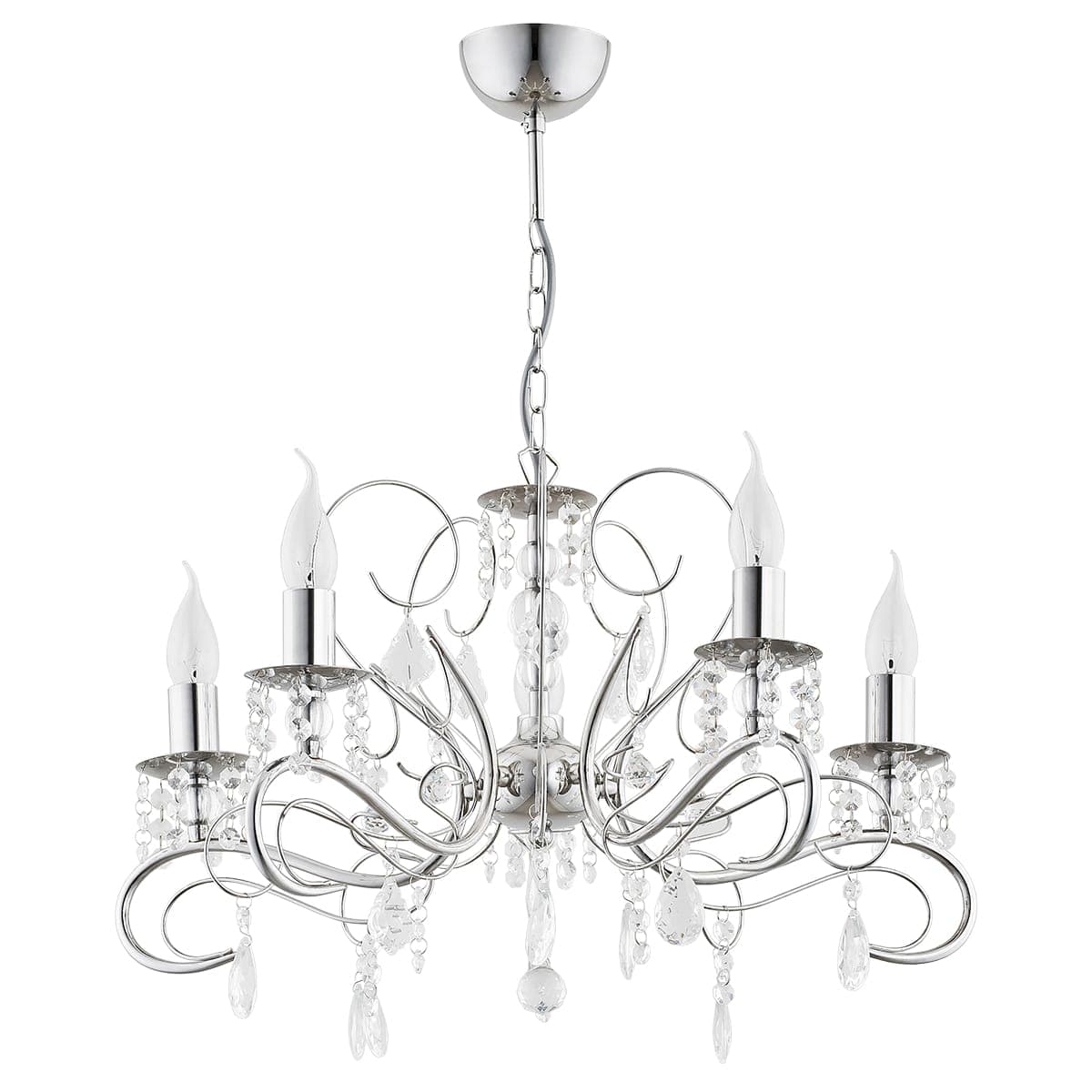 Candelabru Alfa Astor Chrome 5xE14