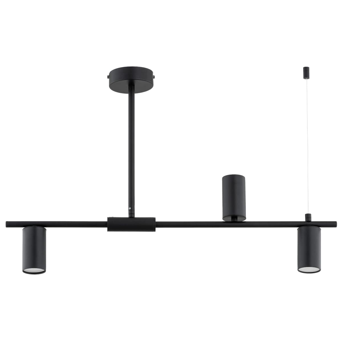 Lustra Alfa Uranos Neagra 3xGU10