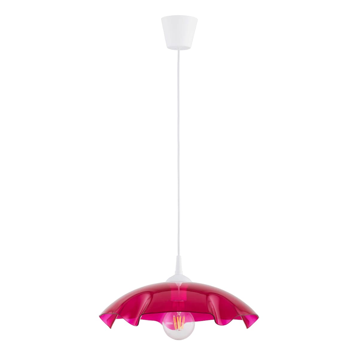 Lustra Pendul Alfa Lilia Red 1xE27