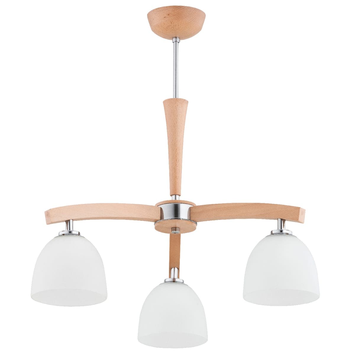 Lustra Alfa Axim Lemn 3xE27
