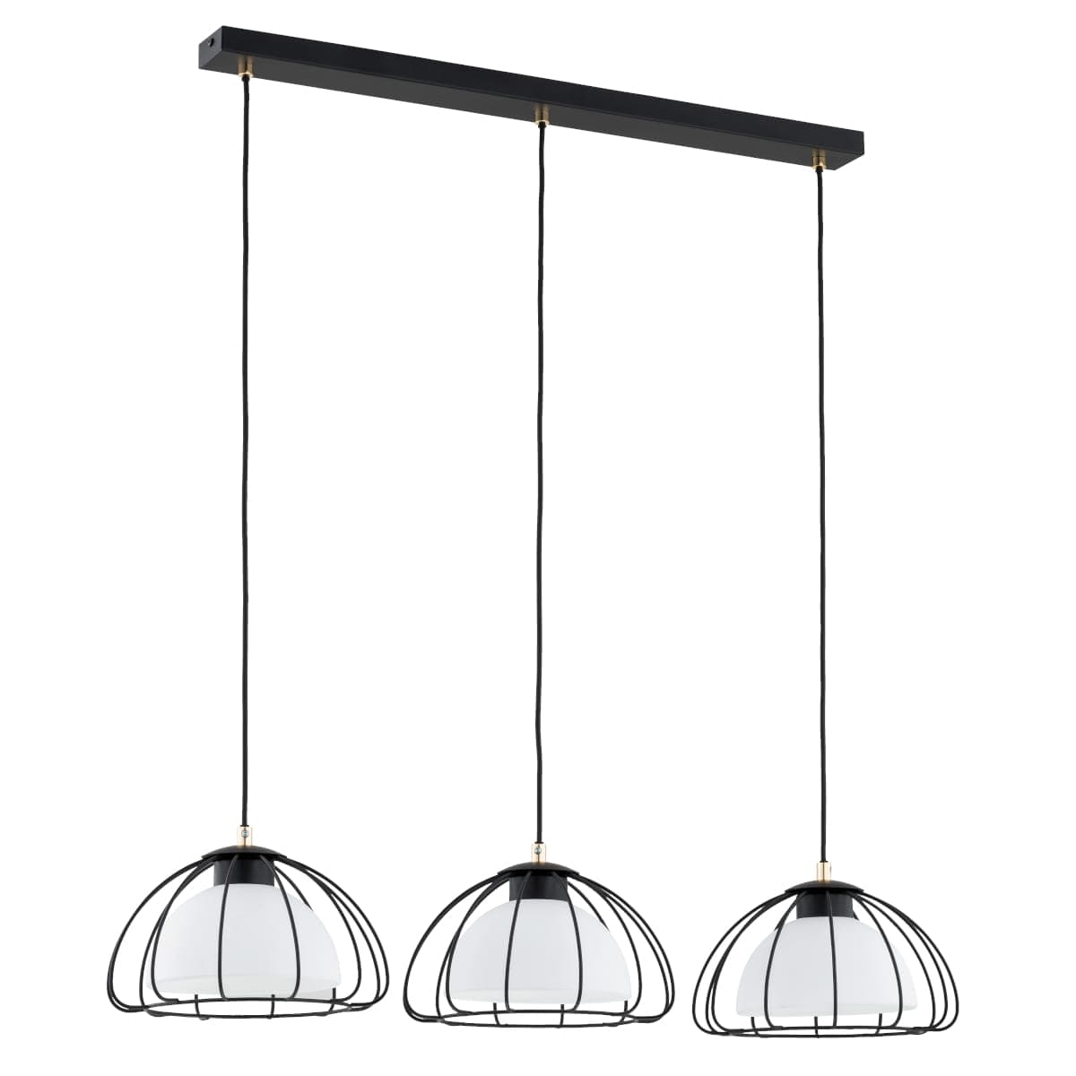 Lustra Pendul Alfa Nersy Neagra & Alba 3xE27