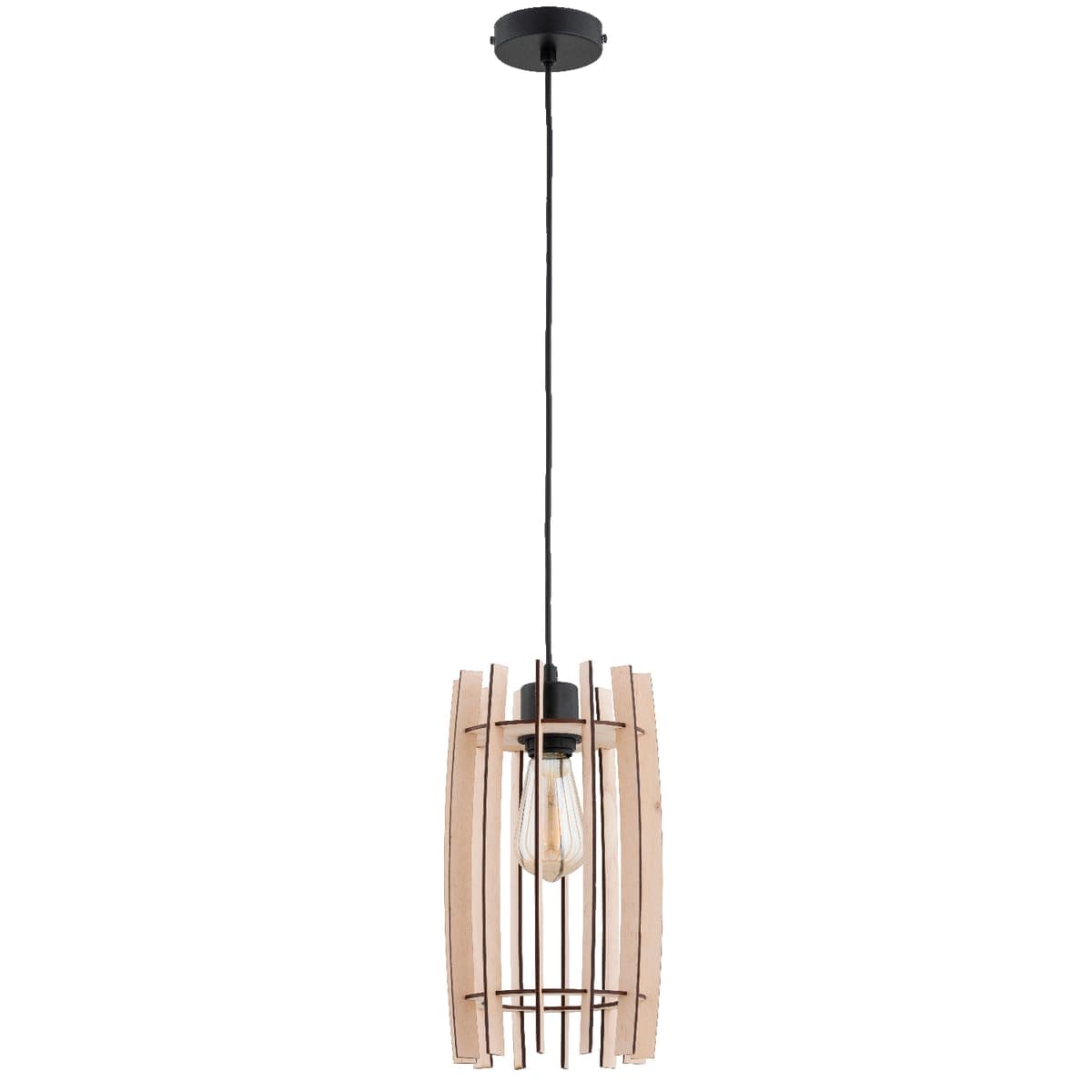 Lustra Pendul Alfa Blazar Lemn 1xE27