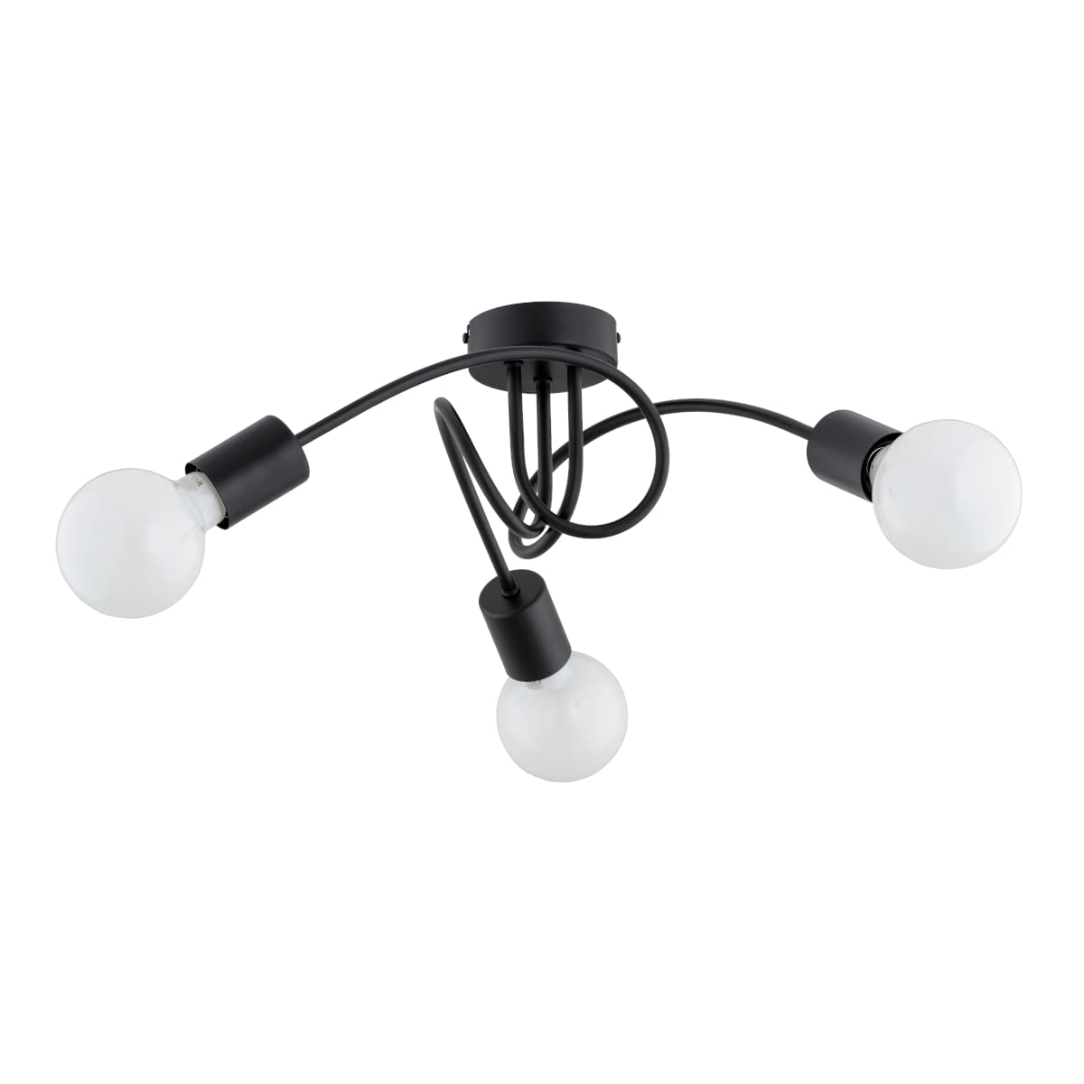 Lustra Alfa Farta Neagra 3xE27