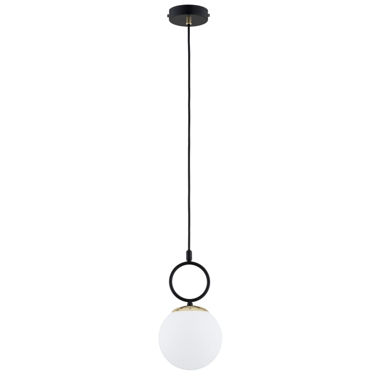 Lustra Pendul Alfa Lister Czarna & Biała 1xE14