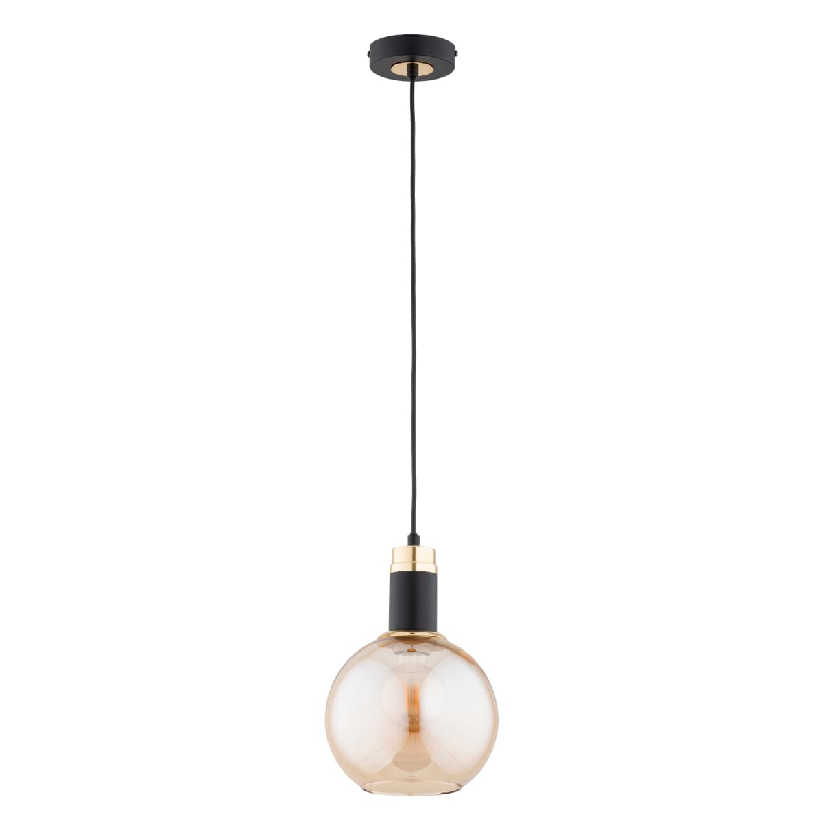 Lustra Pendul Alfa Celest 200 Aurie & Neagra 1xE27