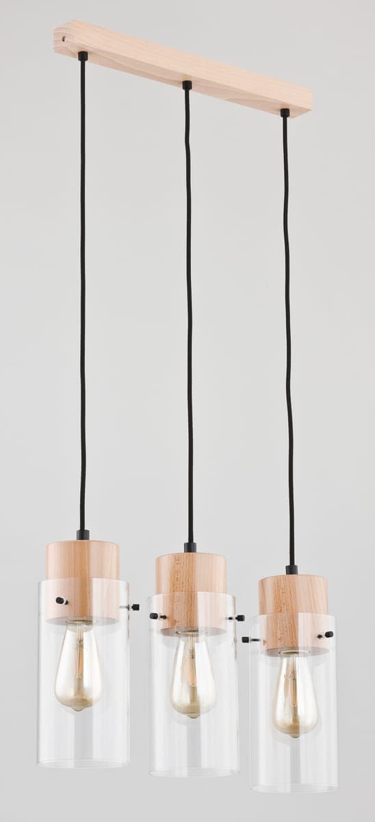 Lustra Pendul Alfa Tantum Lemn 3xE27