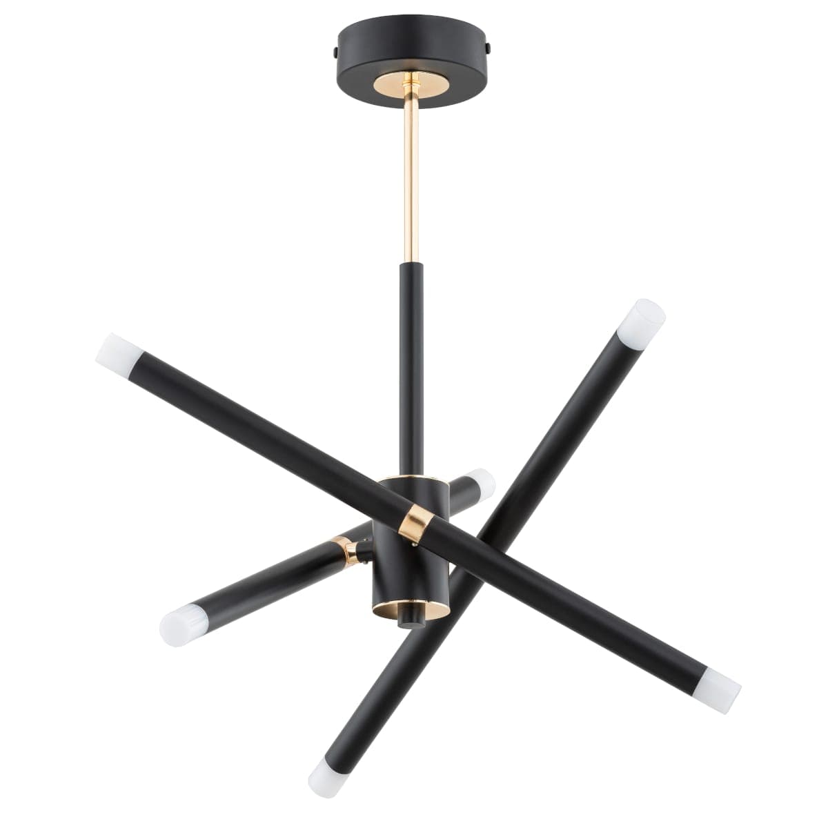 Lustra Alfa Ovili Neagra & Aurie 6xG9 Led