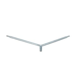 Brat dublu 2X50cm, 180 grade, pentru stalp galvanizat