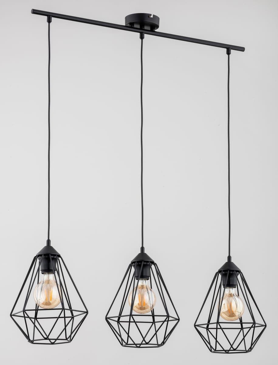 Lustra Pendul Alfa Kosmos Neagra 3xE27