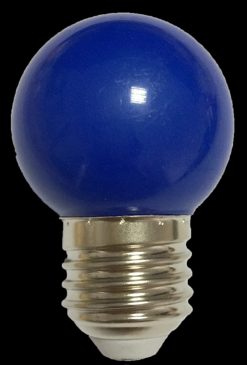 Bec LED 1W model glob G45 albastru