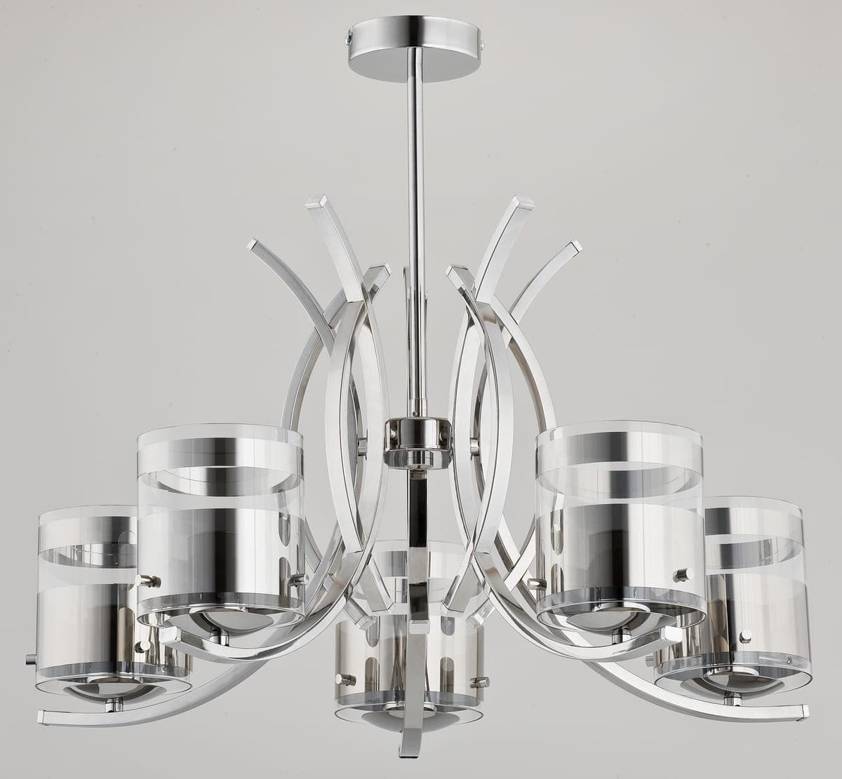 Lustra Alfa Indira Chrome 5xE27
