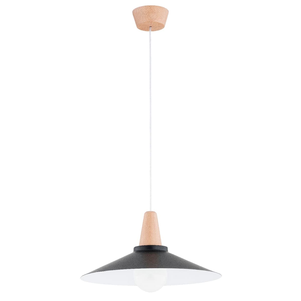 Lustra Pendul Alfa Nilan Neagra 1xE27